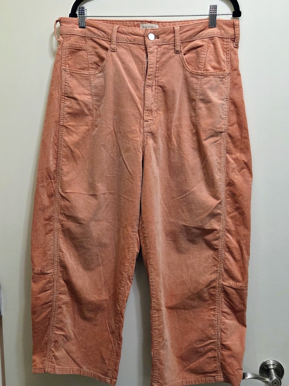 Pilcro Kenna Mid-Rise Heritage Barrel Corduroy Pants Sz32 - Picture 2 of 7